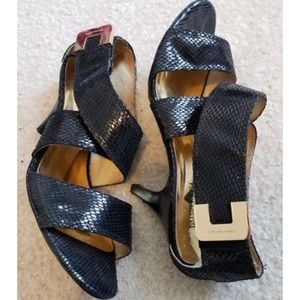 black snakeskin MICHAEL Michael Kors heels
